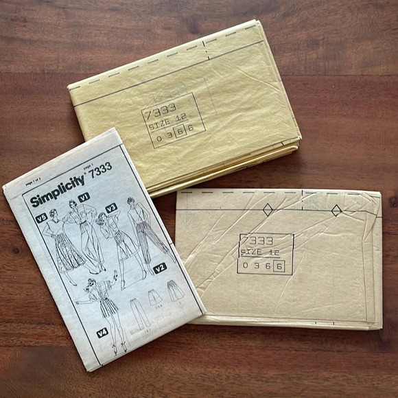 Vintage Simplicity Sewing Pattern 7333 Uncut Misses’ Size 12 Pants Skirt 1980 - Picture 4 of 5